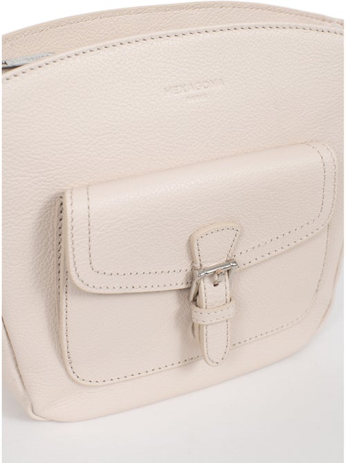 Bolso cruzado - Cuero MIRABELLE - Kiabi