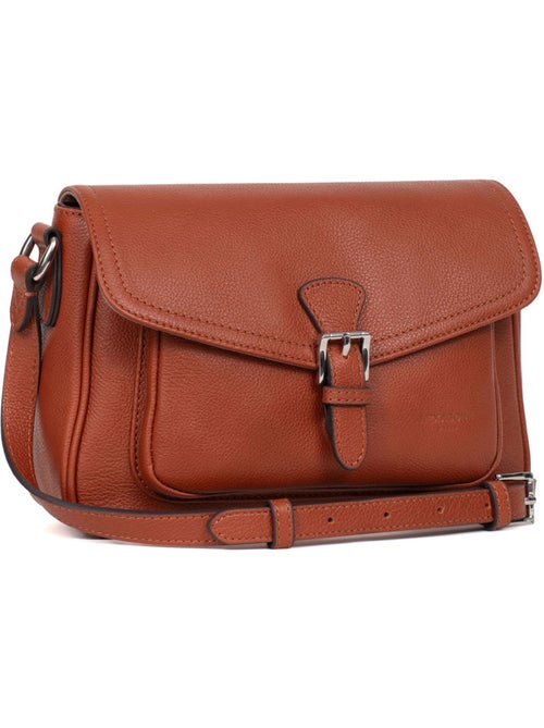 Bolso cruzado - Cuero MIRABELLE - Kiabi