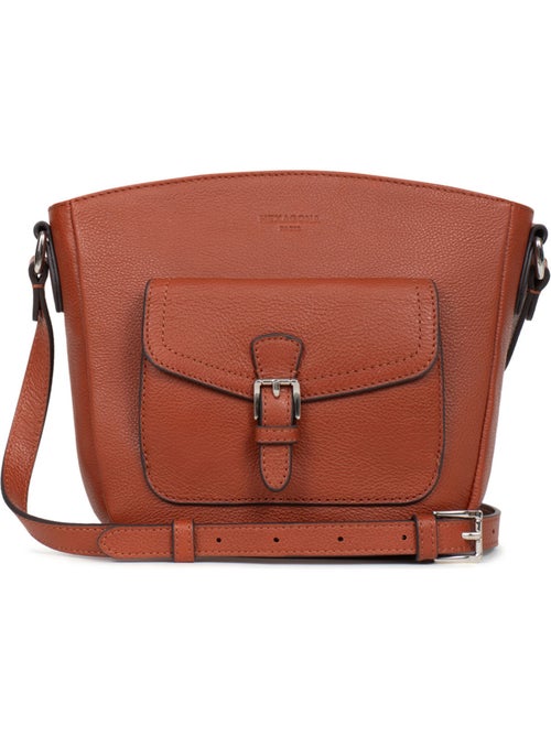 Bolso cruzado - Cuero MIRABELLE - Kiabi