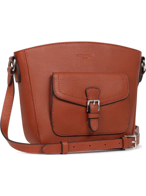 Bolso cruzado - Cuero MIRABELLE - Kiabi