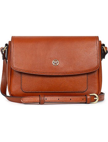 Bolso cruzado - cuero ondine hexagona