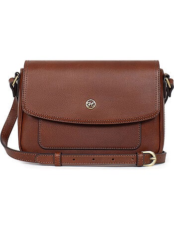 Bolso cruzado - cuero ondine hexagona