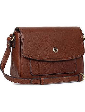 Bolso cruzado - cuero ondine hexagona