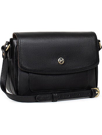 Bolso cruzado - cuero ondine hexagona