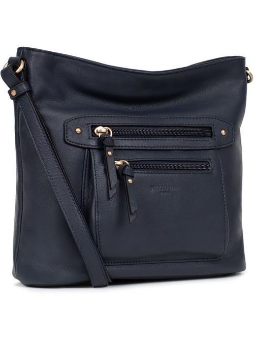Bolso cruzado - Cuero TAIMA - Kiabi