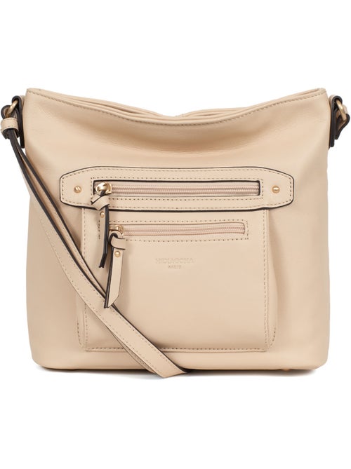 Bolso cruzado - Cuero TAIMA - Kiabi