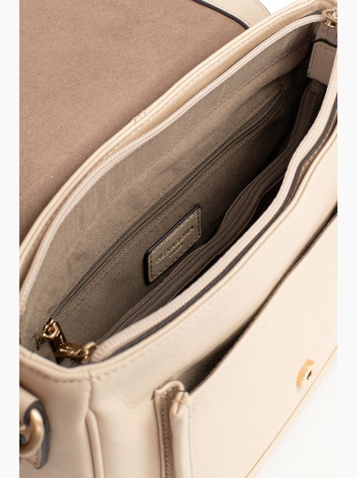 Bolso cruzado - Cuero TAIMA - Kiabi