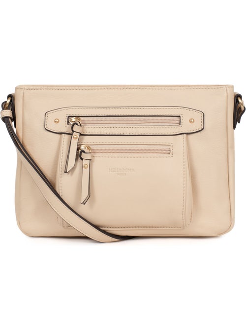 Bolso cruzado - Cuero TAIMA - Kiabi