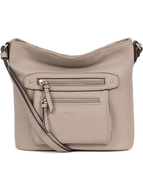 Bolso cruzado - Cuero TAIMA - Kiabi