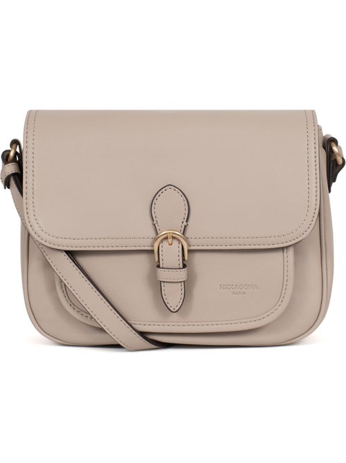 Bolso cruzado - Cuero TAIMA - Kiabi