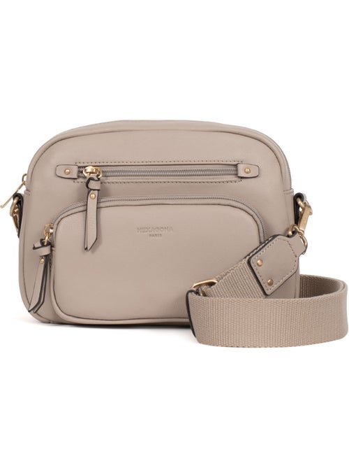 Bolso cruzado - Cuero TAIMA - Kiabi