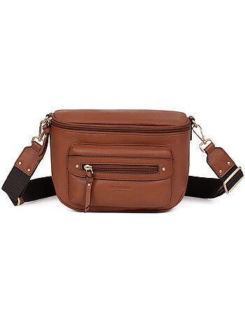 Bolso cruzado - cuero taima hexagona