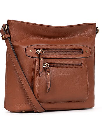 Bolso cruzado - cuero taima hexagona
