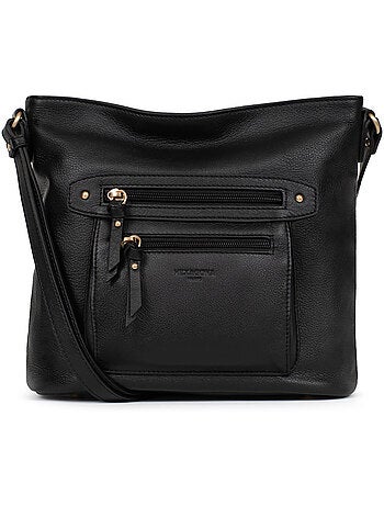 Bolso cruzado - cuero taima hexagona