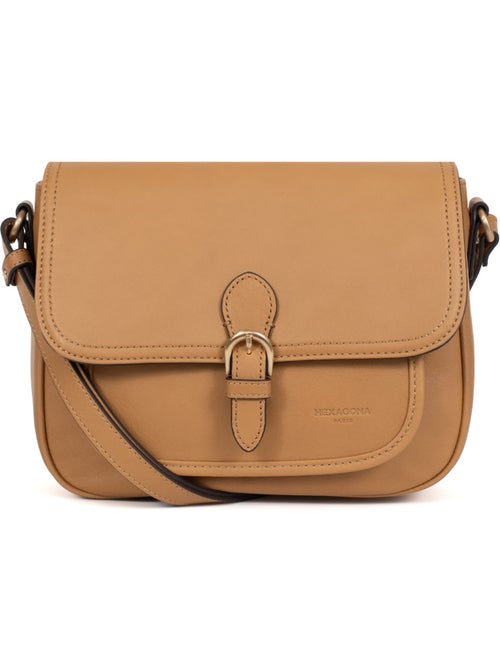 Bolso cruzado - Cuero TAIMA - Kiabi