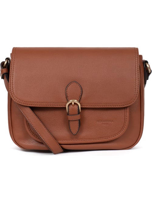 Bolso cruzado - Cuero TAIMA - Kiabi