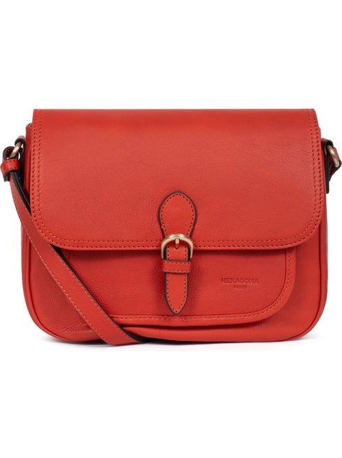 Bolso cruzado - Cuero TAIMA - Kiabi