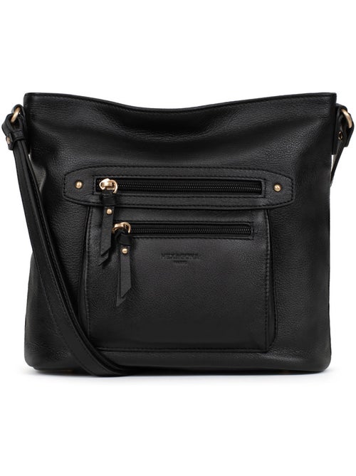Bolso cruzado - Cuero TAIMA - Kiabi