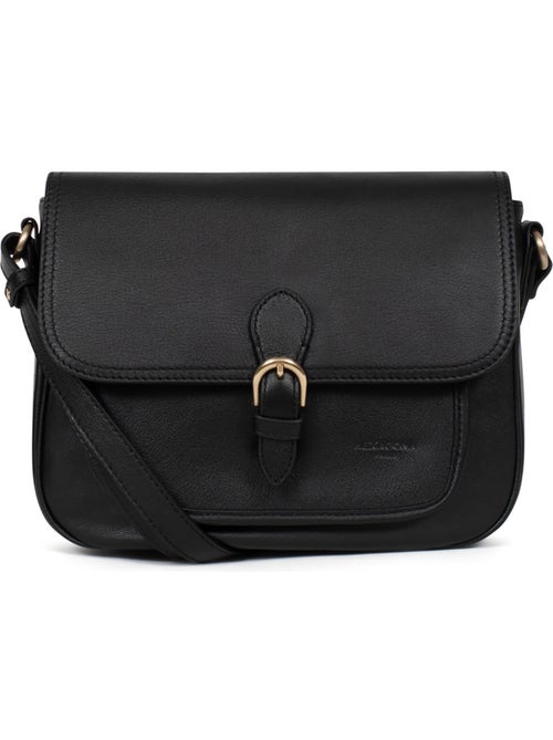 Bolso cruzado - Cuero TAIMA - Kiabi