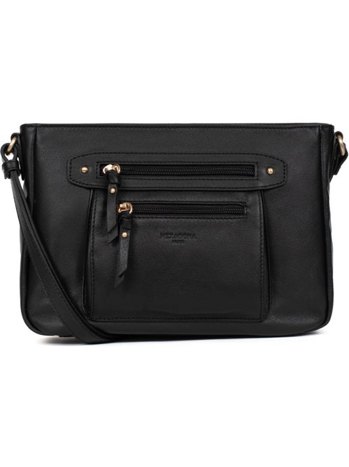 Bolso cruzado - Cuero TAIMA - Kiabi