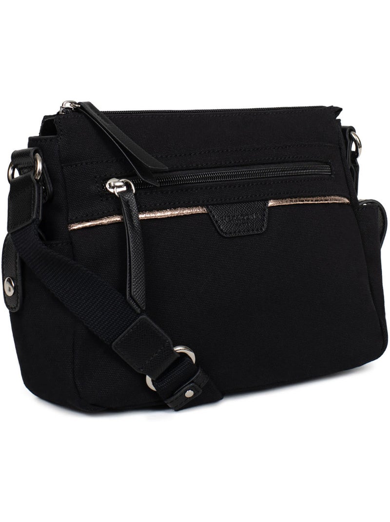 Bolso cruzado kaya hexagona Negro - Kiabi