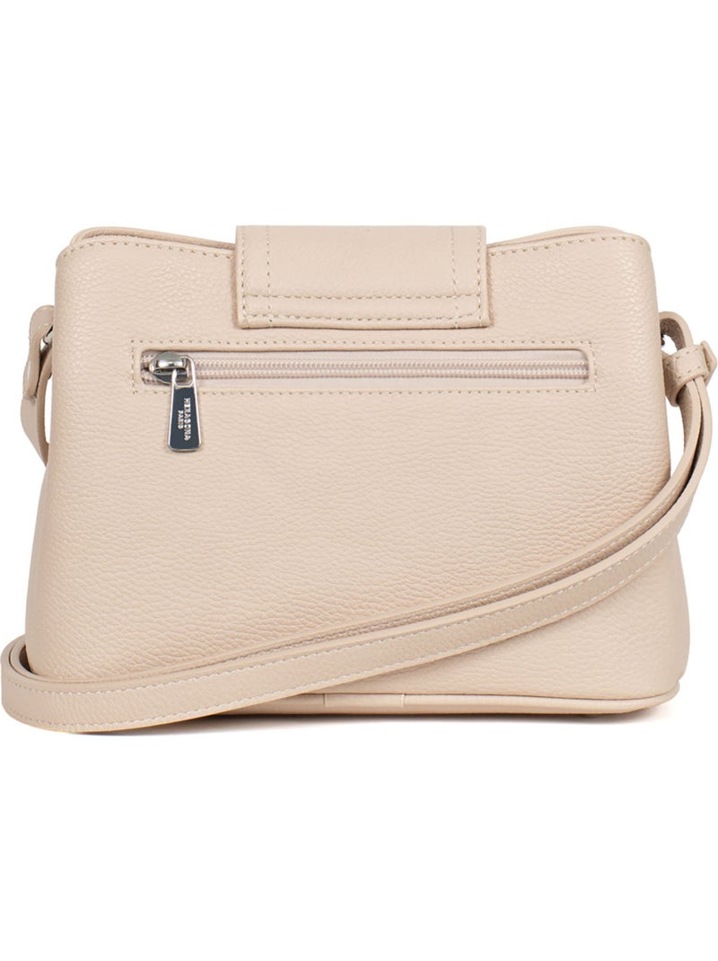 Bolso cruzado maya hexagona Marfil - Kiabi