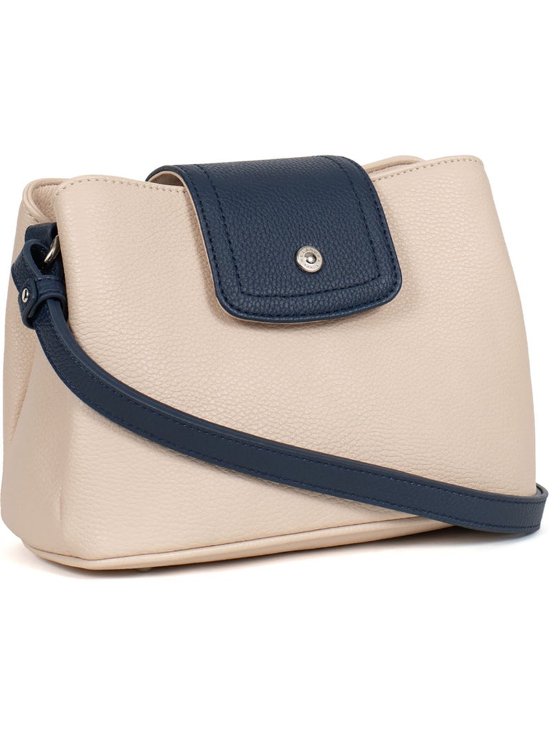 Bolso cruzado maya hexagona Marino/Blanco - Kiabi