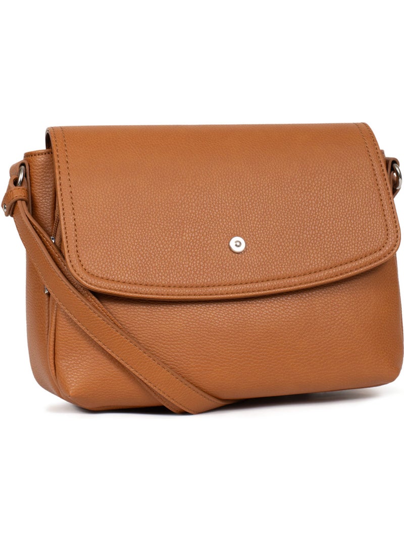 Bolso cruzado maya hexagona Marrón caramelo - Kiabi