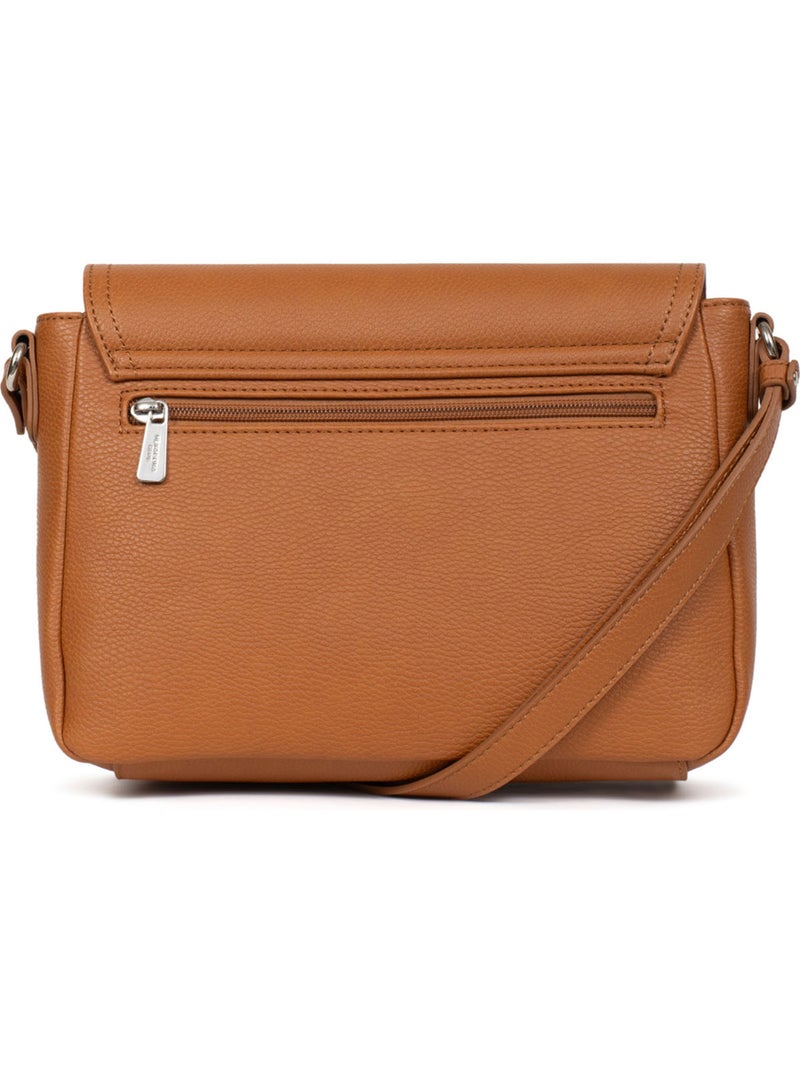 Bolso cruzado maya hexagona Marrón caramelo - Kiabi