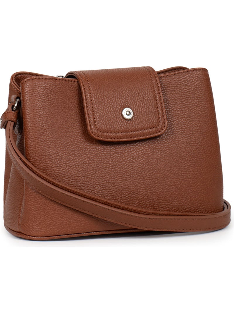 Bolso cruzado maya hexagona Marrón oscuro - Kiabi