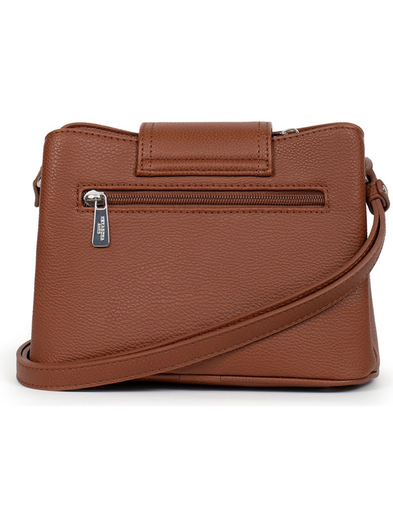Bolso cruzado maya hexagona Marrón oscuro - Kiabi