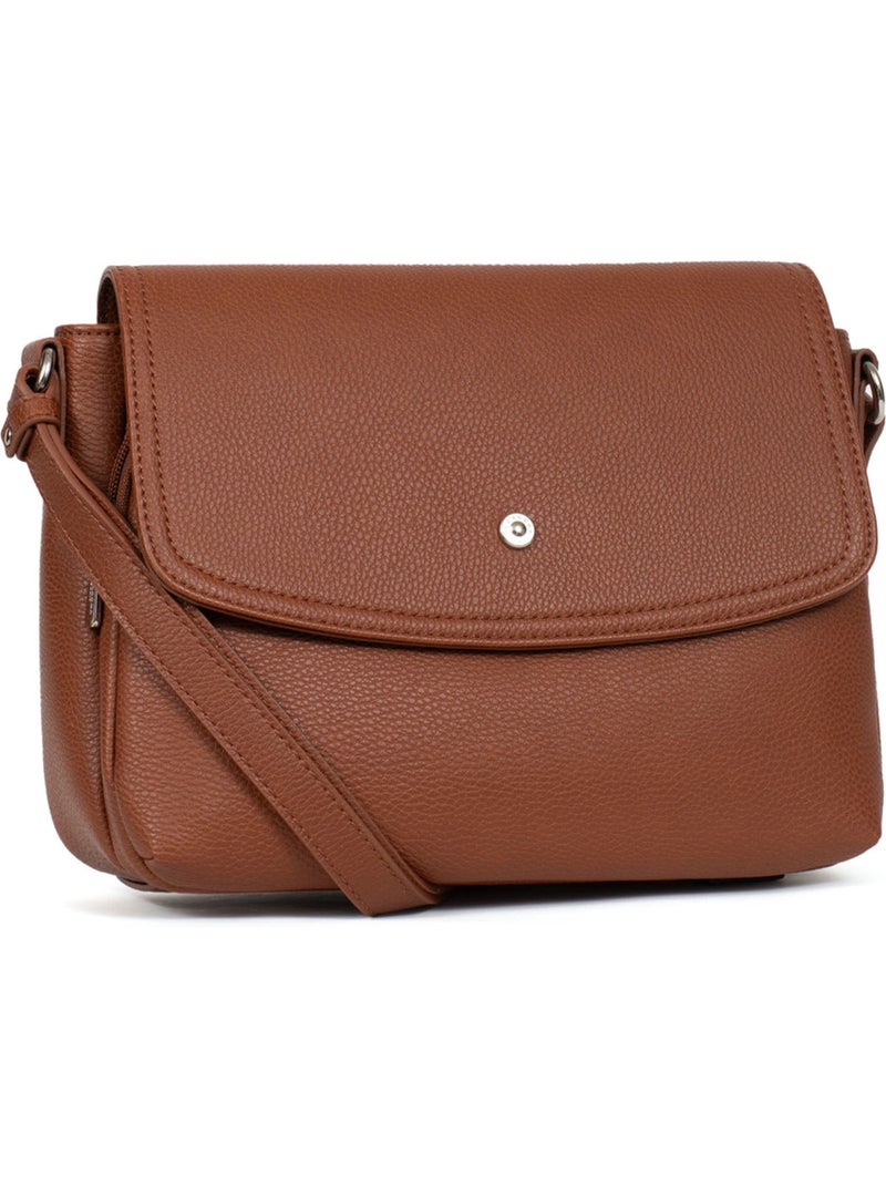 Bolso cruzado maya hexagona Marrón oscuro - Kiabi