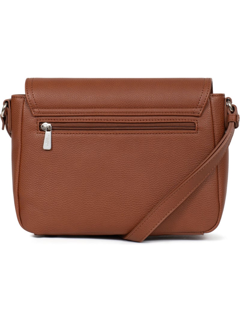 Bolso cruzado maya hexagona Marrón oscuro - Kiabi