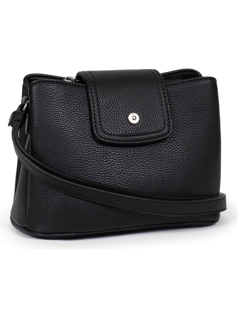 Bolso cruzado maya hexagona Negro - Kiabi
