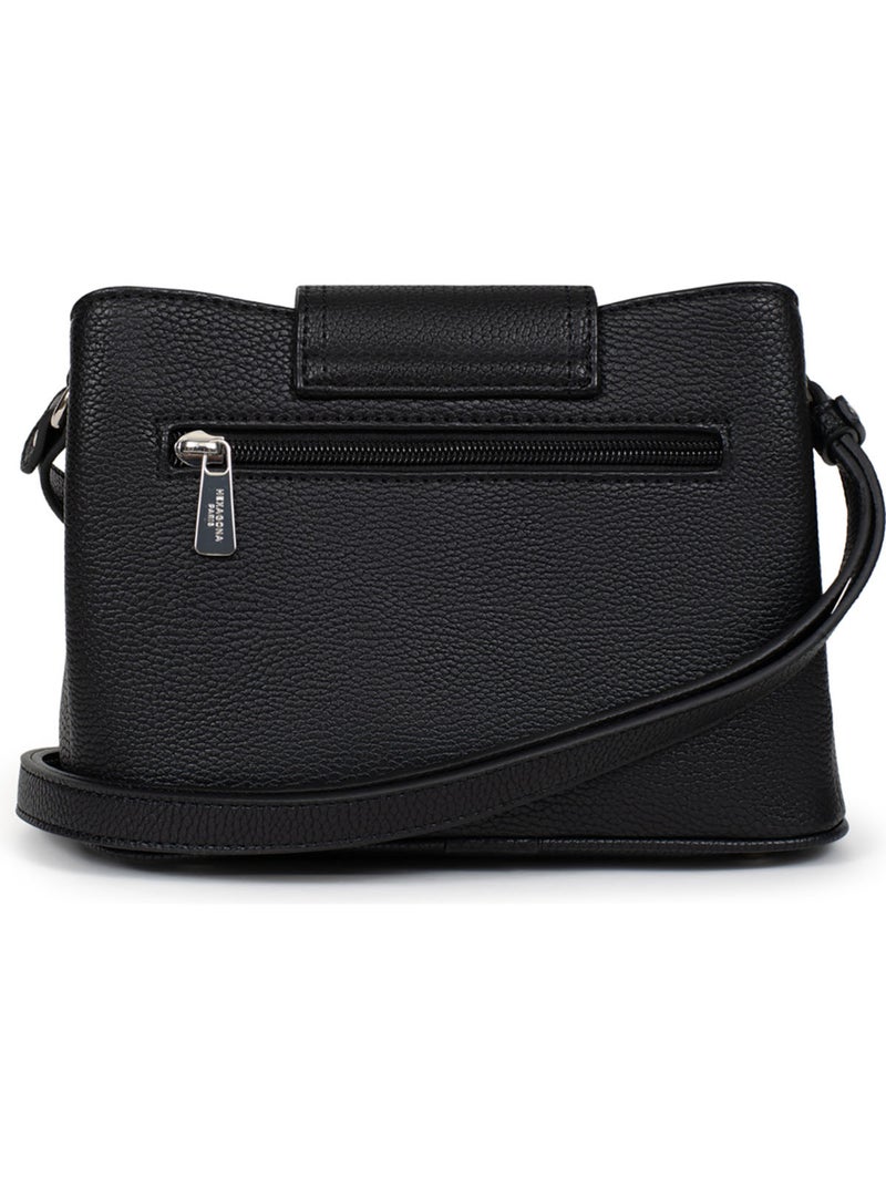 Bolso cruzado maya hexagona Negro - Kiabi