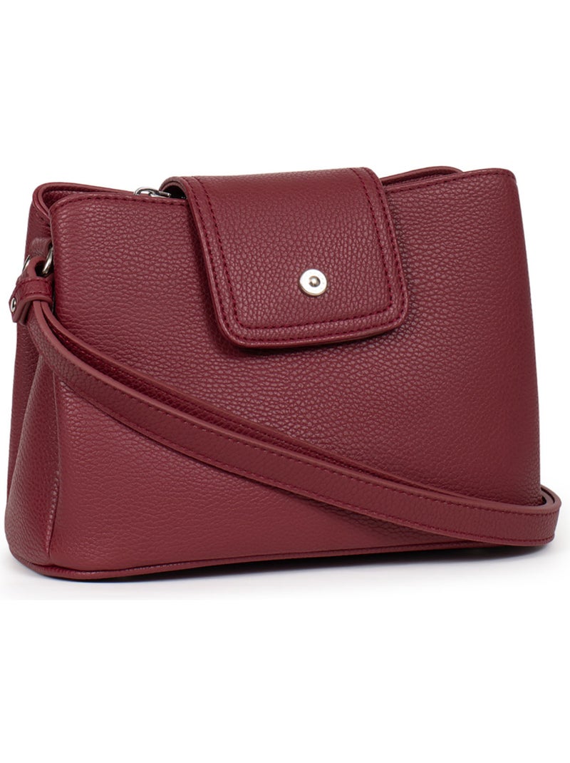 Bolso cruzado maya hexagona Rojo carmín - Kiabi