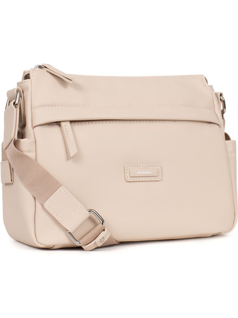 Bolso cruzado nami hexagona Marfil - Kiabi