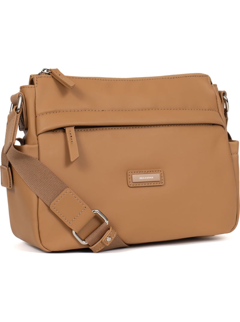 Bolso cruzado nami hexagona Marrón claro - Kiabi