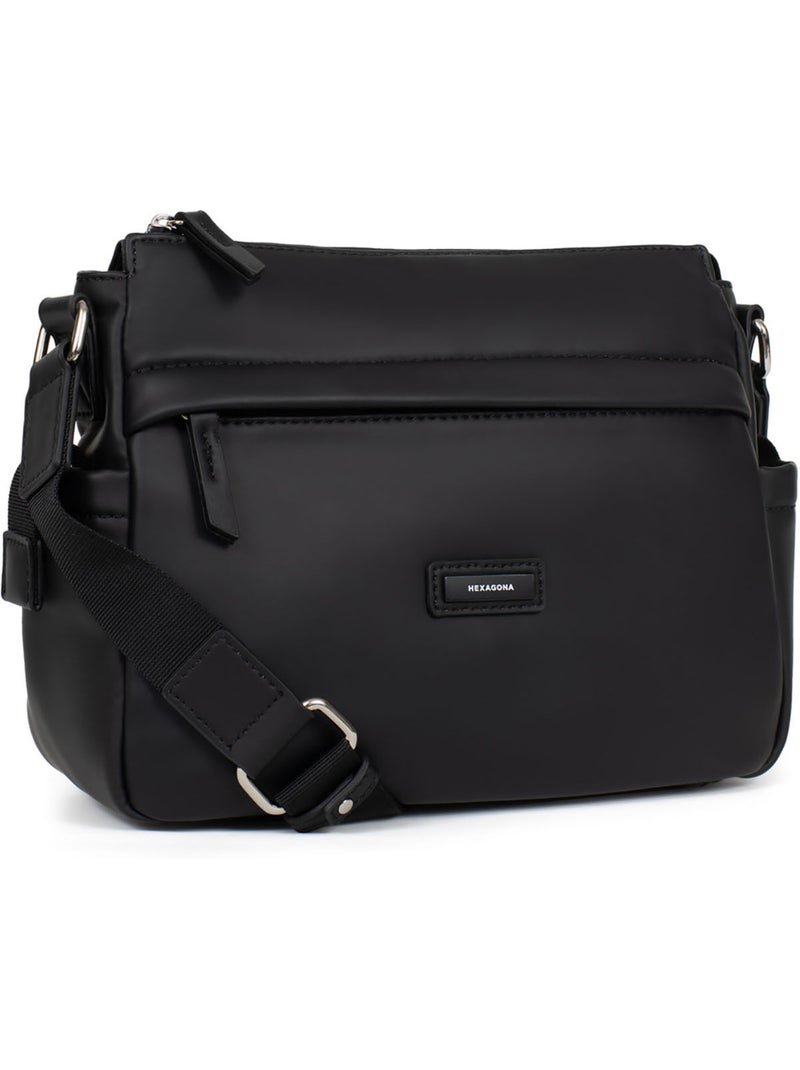 Bolso cruzado nami hexagona Negro - Kiabi