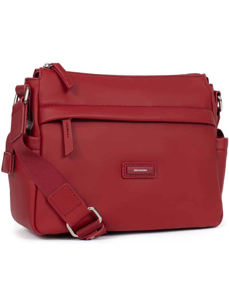 Bolso cruzado nami hexagona Rojo oscuro - Kiabi