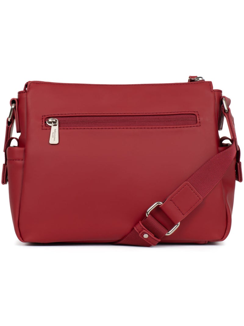 Bolso cruzado nami hexagona Rojo oscuro - Kiabi