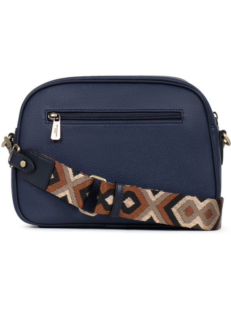 Bolso cruzado ronda hexagona Azul marino - Kiabi