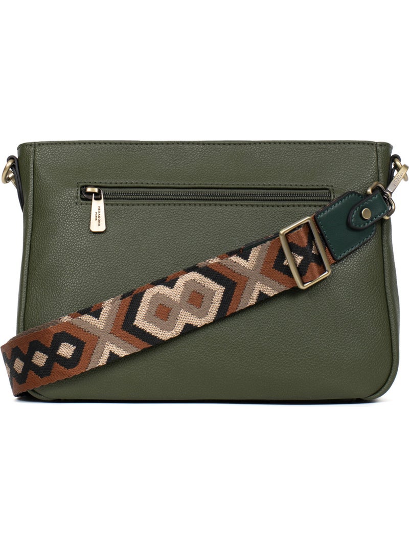 Bolso cruzado ronda hexagona Caqui - Kiabi