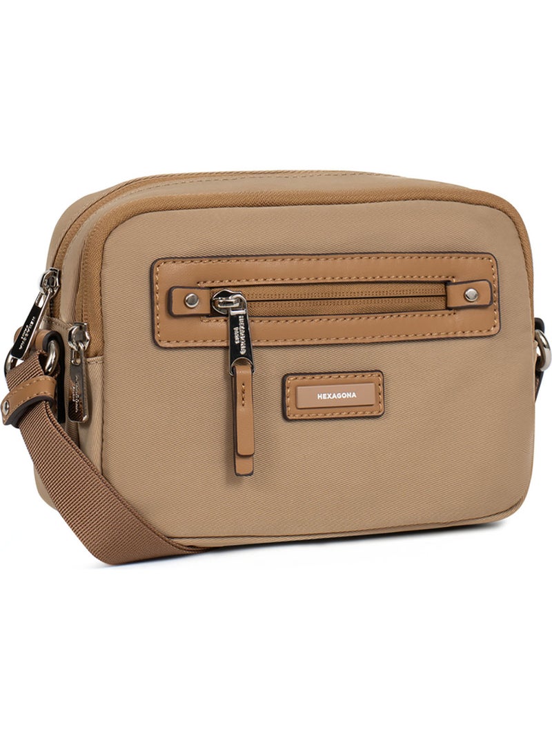 Bolso cruzado yona hexagona Beige arena - Kiabi