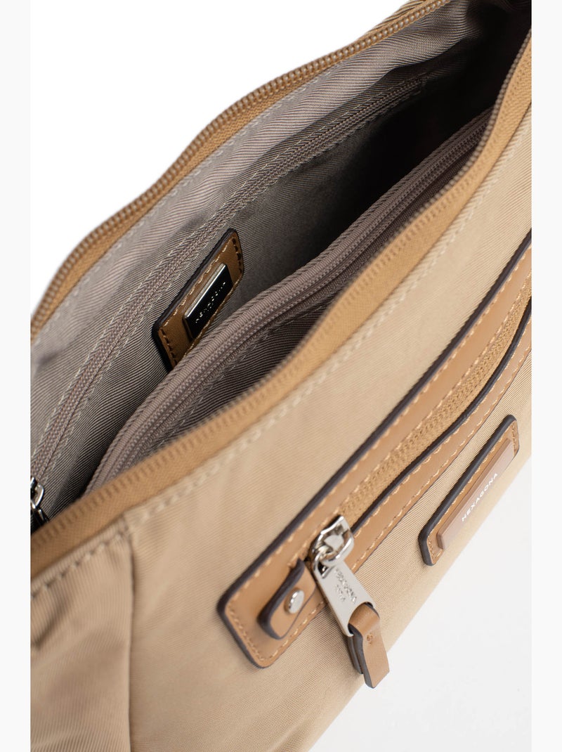 Bolso cruzado yona hexagona Beige arena - Kiabi