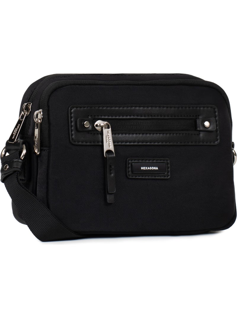 Bolso cruzado yona hexagona Negro - Kiabi