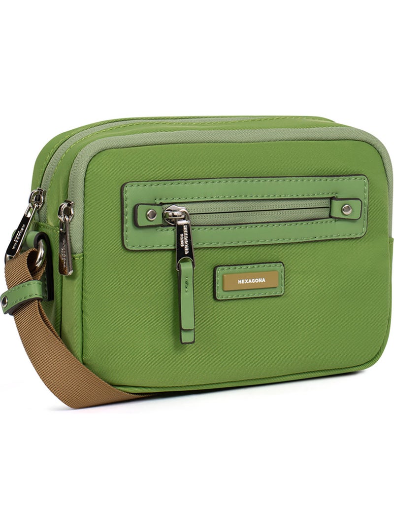 Bolso cruzado yona hexagona Verde - Kiabi