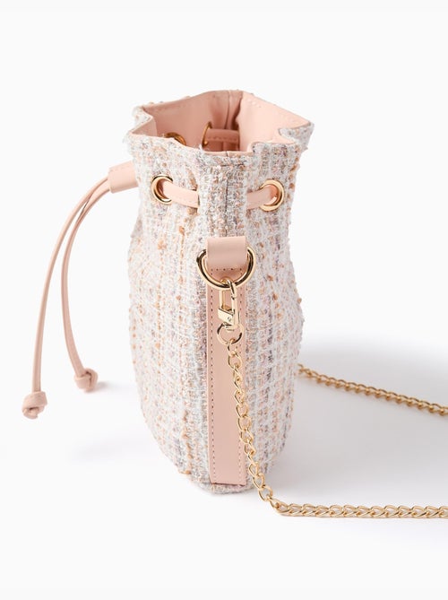 Bolso cubo de tweed - Kiabi