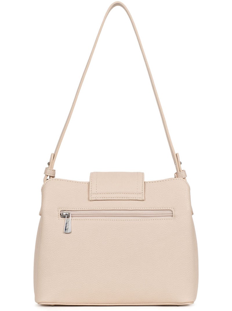 Bolso de hombro 1 asa maya hexagona Marfil - Kiabi