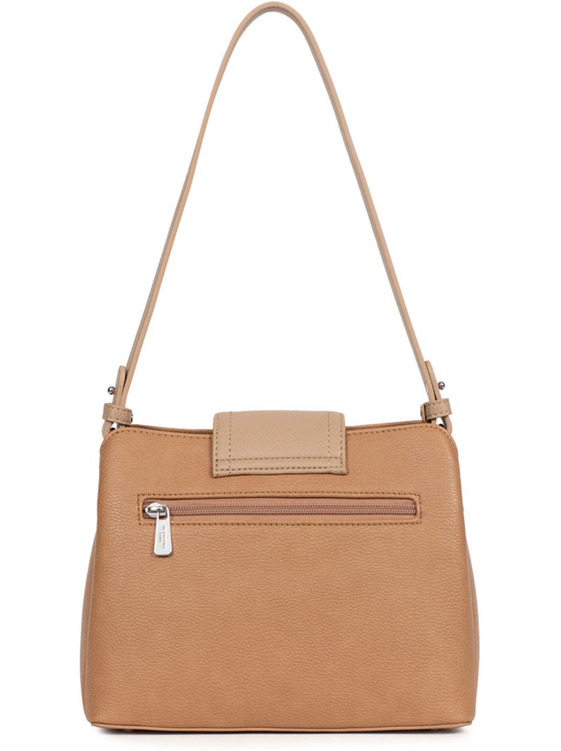 Bolso de hombro 1 asa maya hexagona Marrón claro - Kiabi